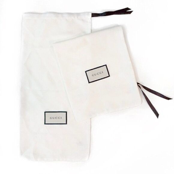 GUCCI Set of 2 Shoe Dust Bags Drawstring - Picture 1 of 7